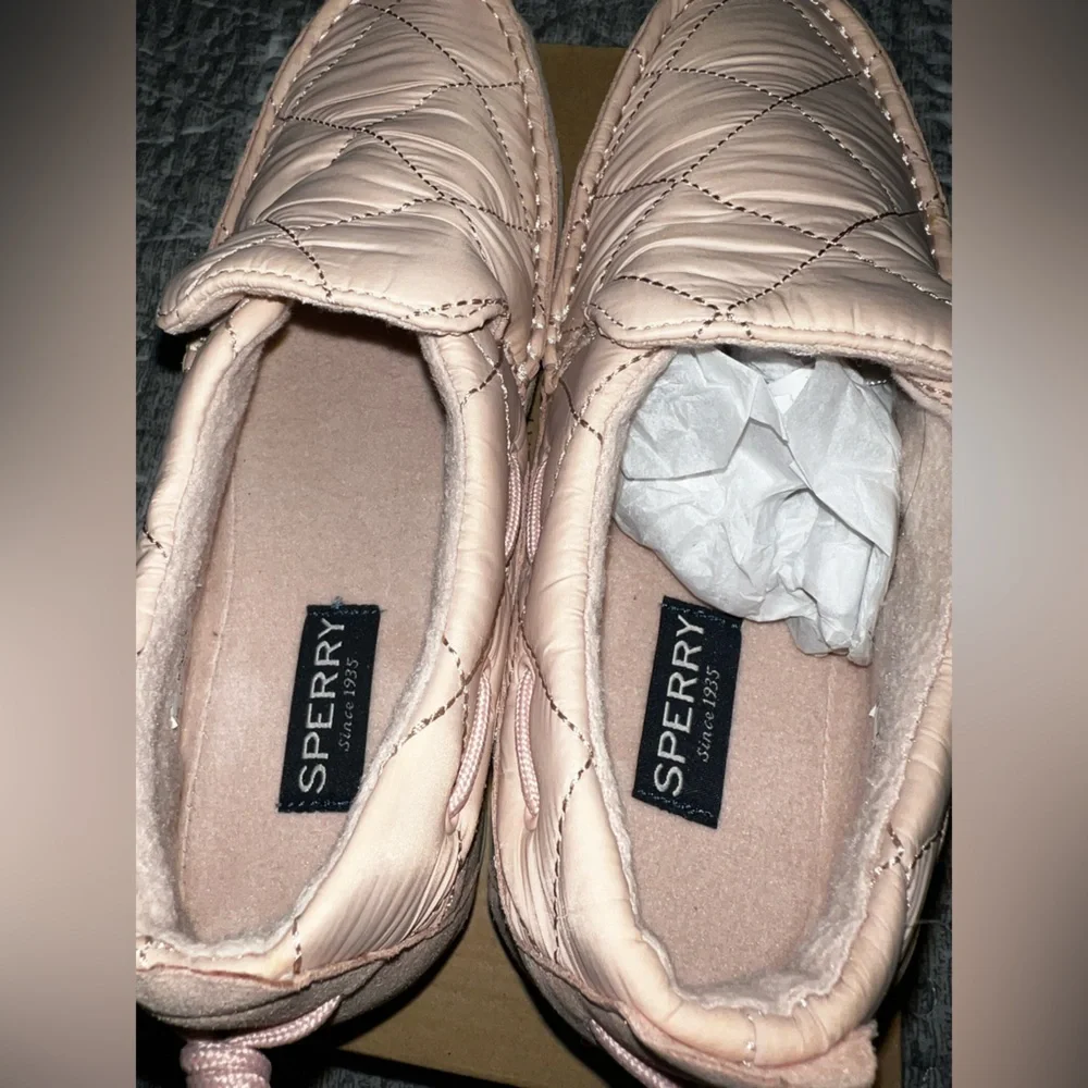 Sperry Nylon Blush Moc-Sider Shoes - Picture 3 of 5